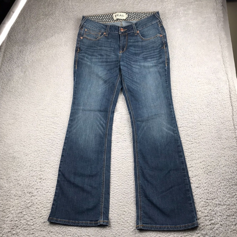 Ariat REAL Jeans Womens 31 (34x30) Perfect Rise Boot Western Cowgirl Stretch